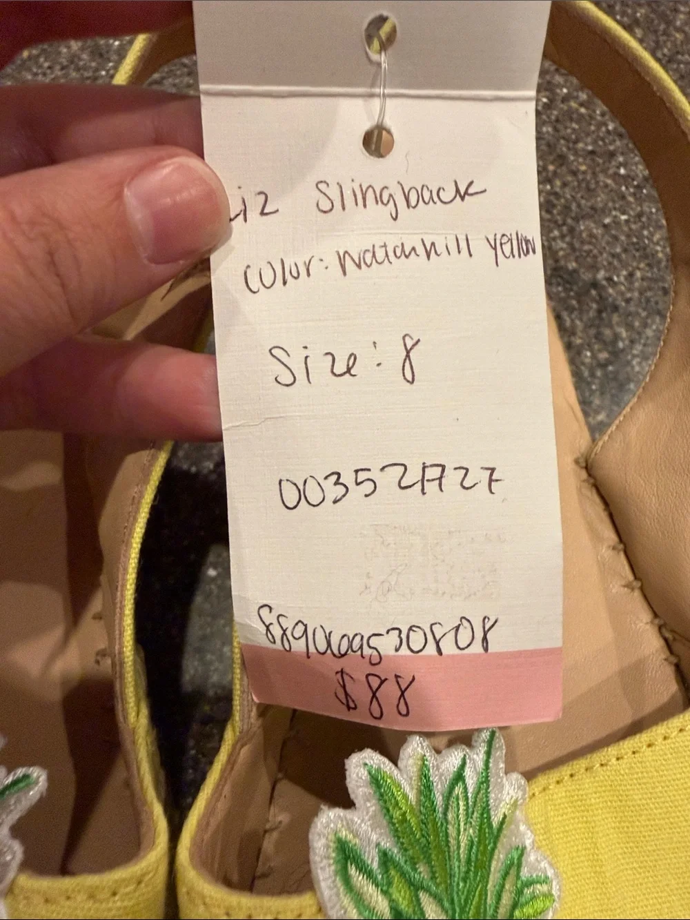 Lilly Pulitzer Yellow Pineapple Patch Slingback Espadrilles